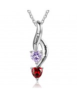 Personalized Birthstone Necklace JEWJONE101874